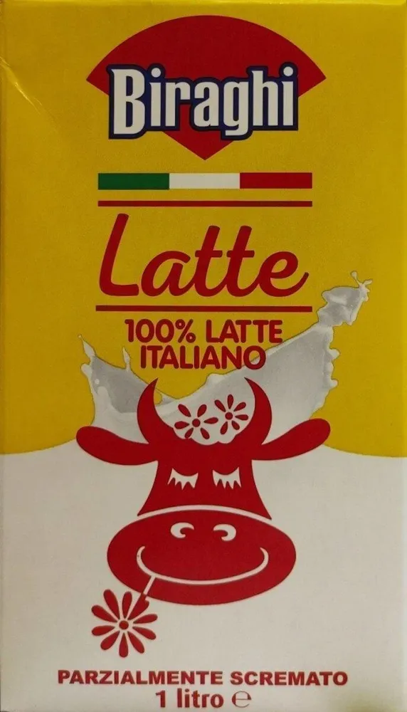 Latte italiano parzialmente scremato
