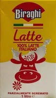 Latte italiano parzialmente scremato