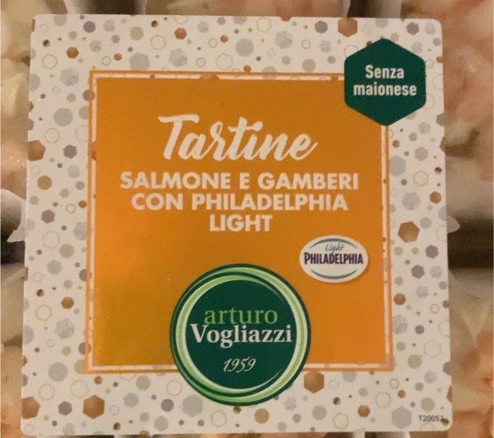 Tartine salmone e gamberi