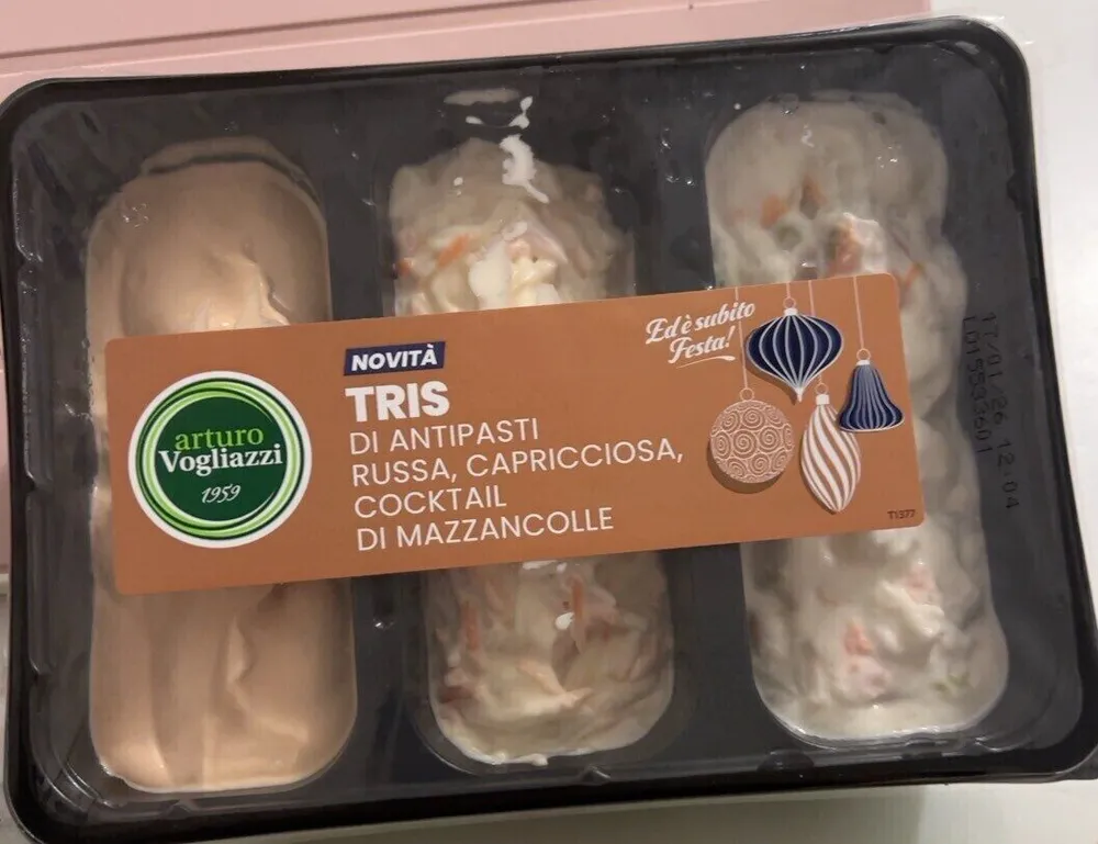 Tris di antipasti