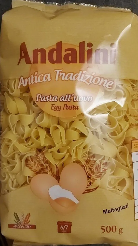 Pasta all'uovo maltagliati