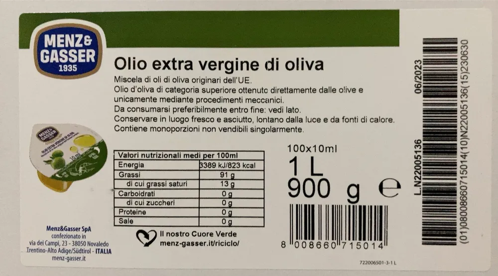 Olio extravergine di oliva