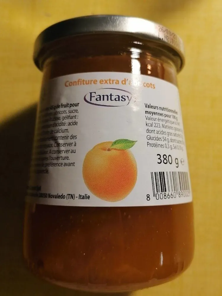 Confiture extra d'Abricot