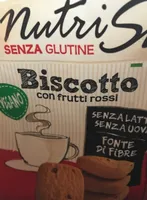 Biscotto con frutti rossi