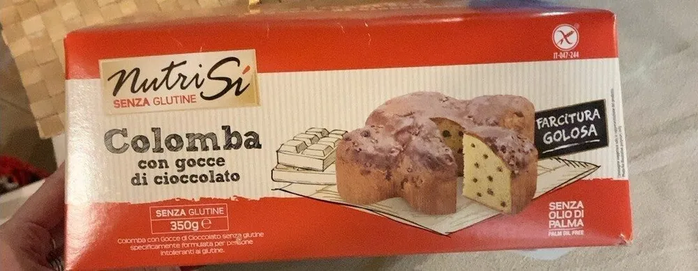 Colomba con gocce di cioccolato