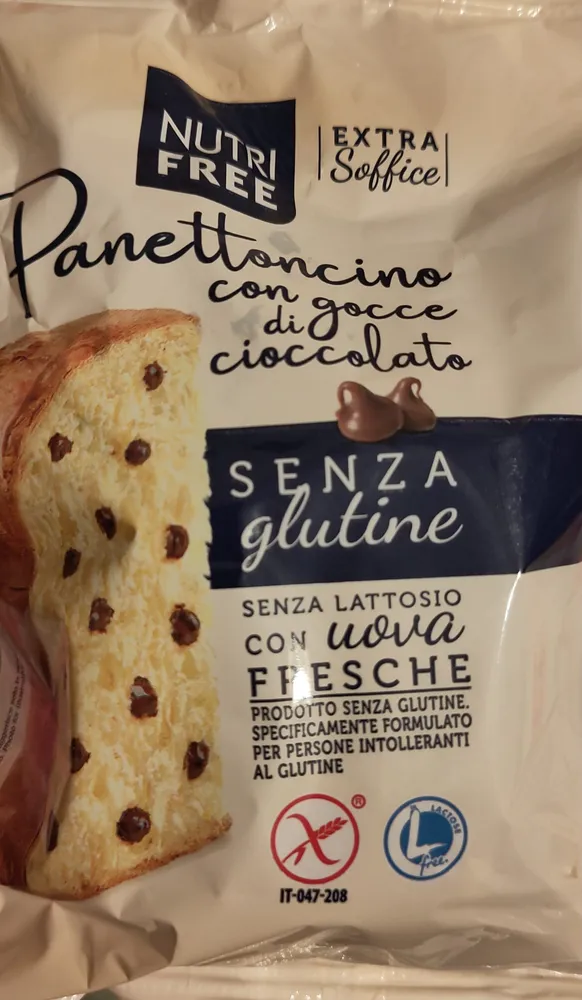 Panettoncino con gocce di cioccolato