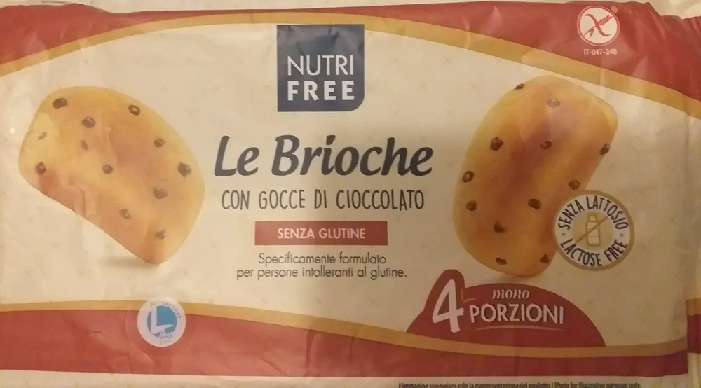 le brioche con gocce di cioccolato
