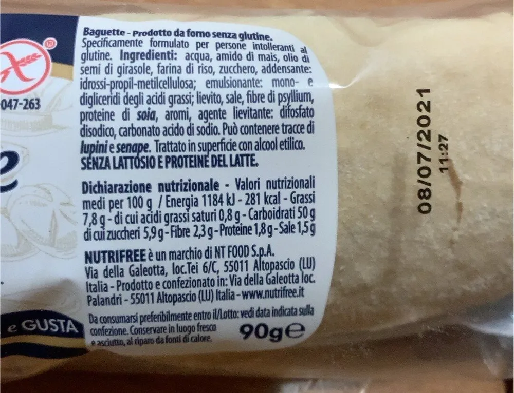Baguette senza glutine