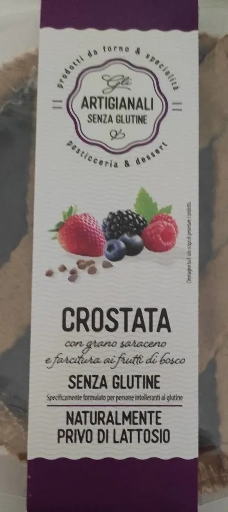 Crostata con grano saraceno frutti di bosco senza glutine