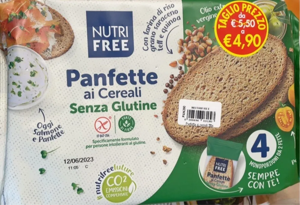 Panfette ai cereali senza glutine