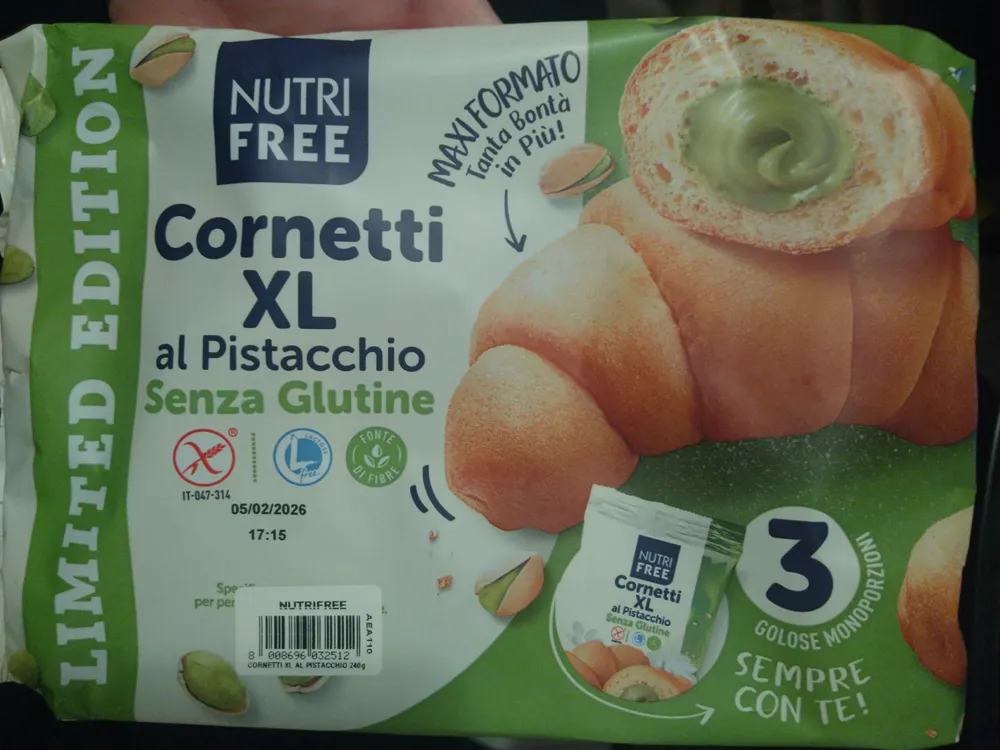Cornetti XL al pistacchio senza glutine