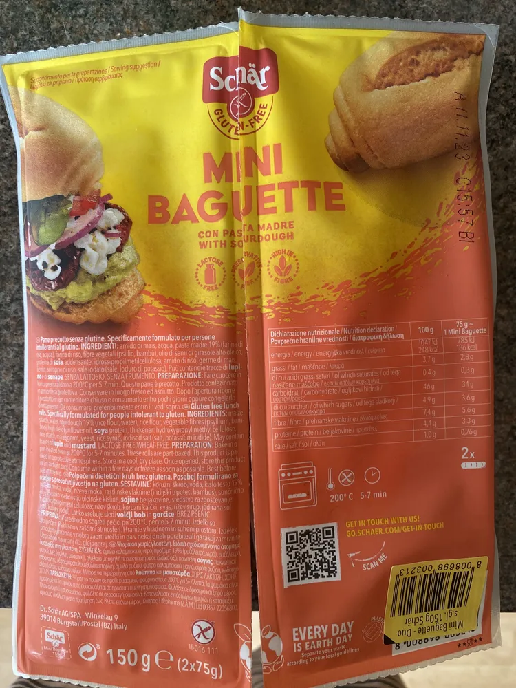 Glutenfrei Mini Baguette