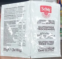 Levure sèche sans gluten