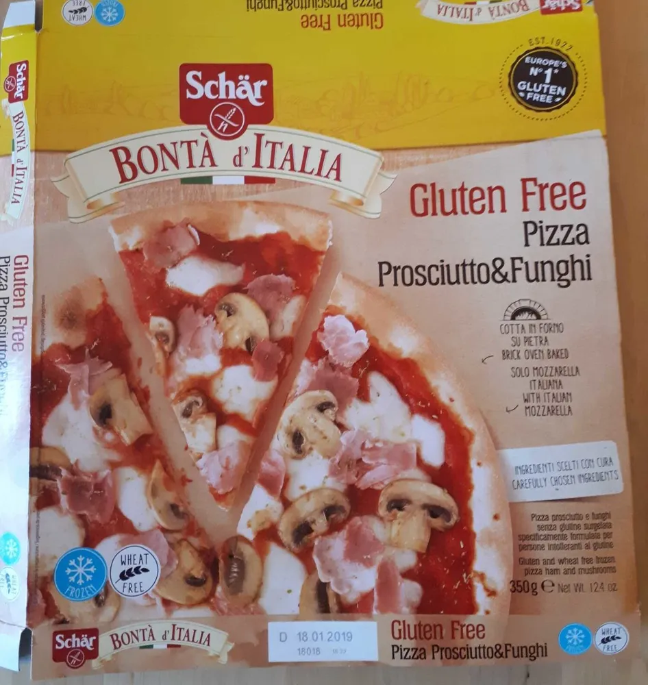 PIZZA SURGELEE JAMBON CHAMP FROMAGE SS GLUTEN