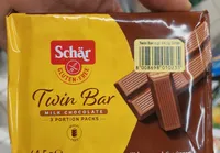 Twin bar galletas de barquillo cubiertas de chocolate