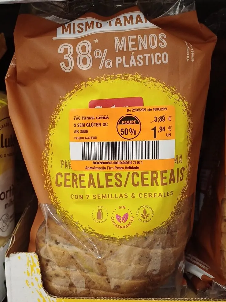 Pão de Forma Cereais