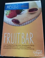 Barrita rellena de fresa baja en proteínas