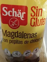 Magdalenas con pepitas de chocolate