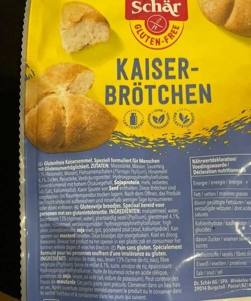 Kaiserbrötchen gluten free
