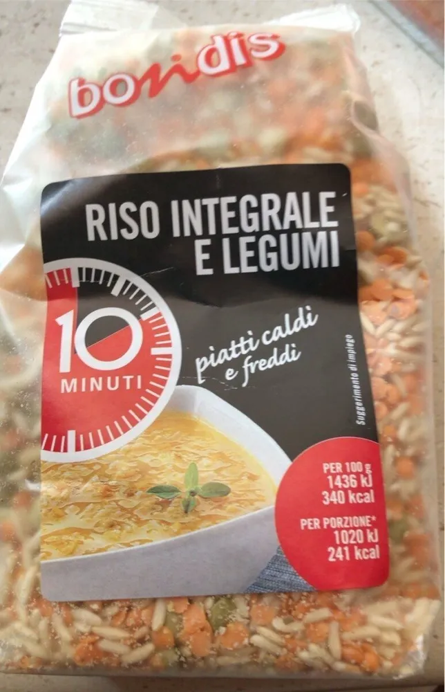Riso integrale e legumi