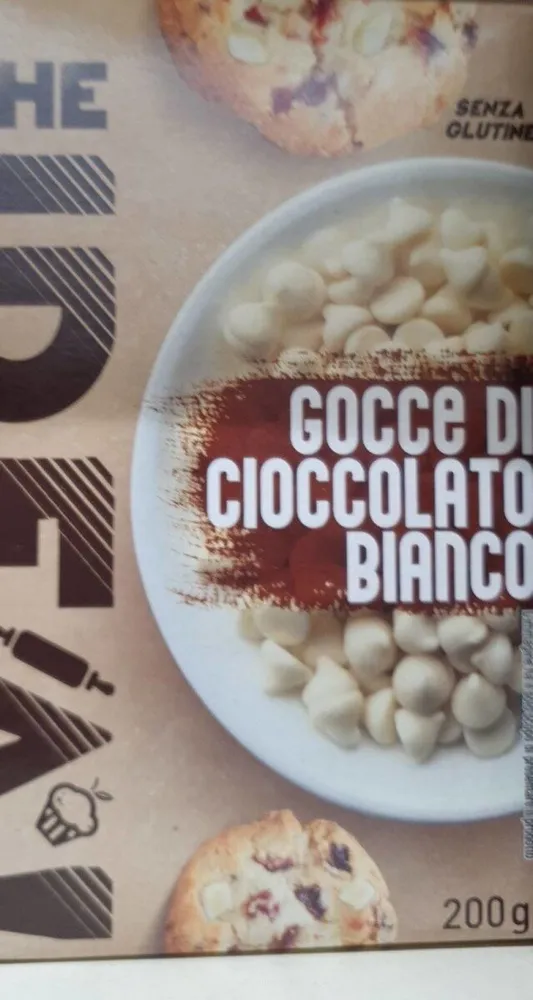 Gocce di cioccolato bianco