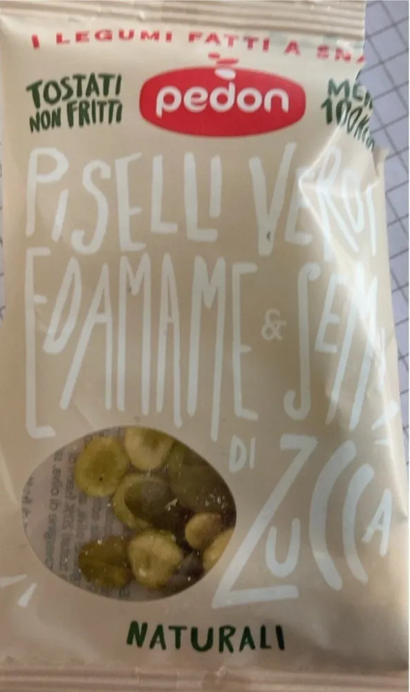 Piselli verdi Edamame e Semi di zucca