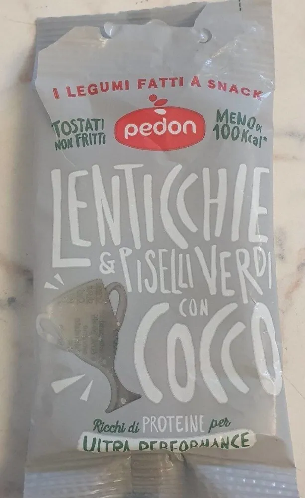 Lenticchie e piselli verdi con cocco