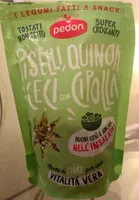Piselli, quinoa e ceci con cipolla