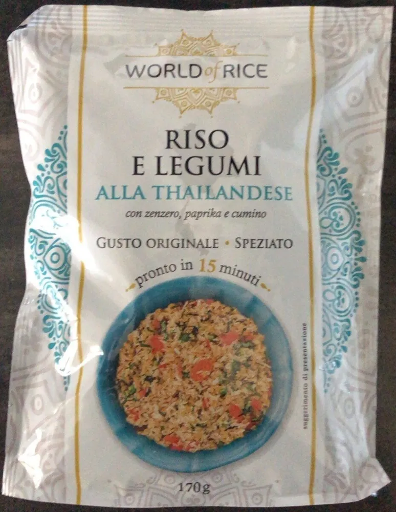 riso e legumi alla thailandese