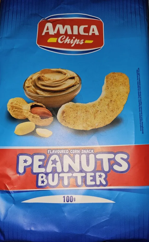 Peanut butter corn snack