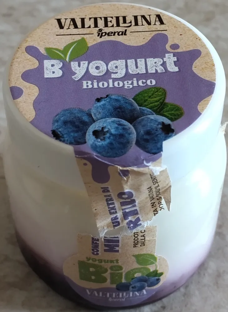 Yogurt biologico confettura extra di mirtillo
