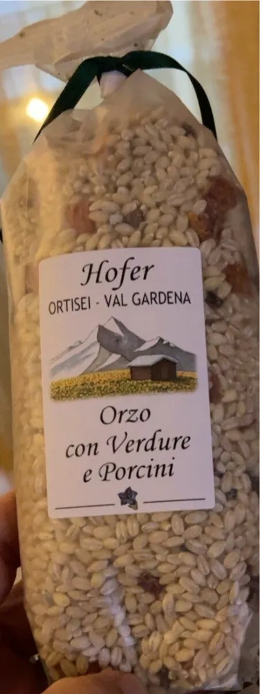 Orzo con verdure e porcini