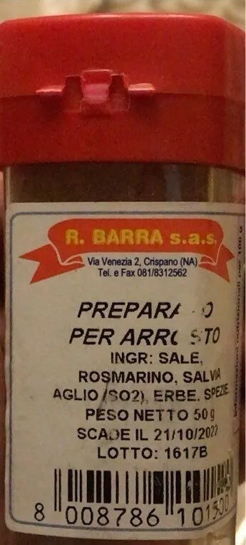 Preparato per arrosto
