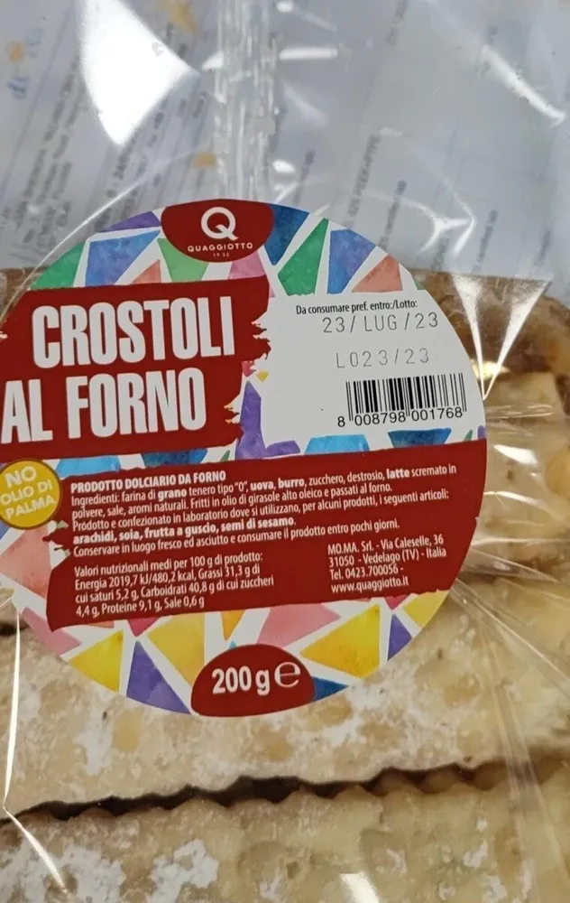 Crostoli al firno