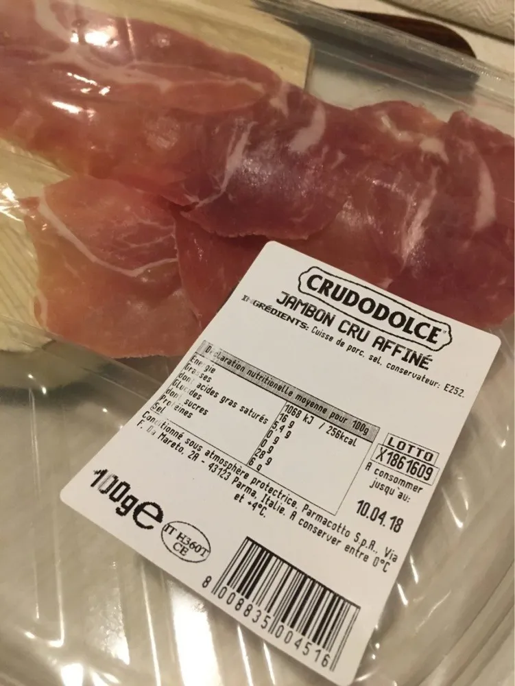 100G Jambon Cru 24 Mois Affine Parmacotto