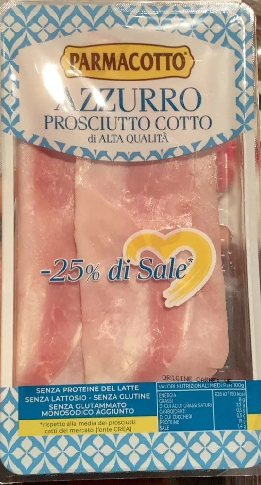 Azzurro prosciutto cotto di alta qualità