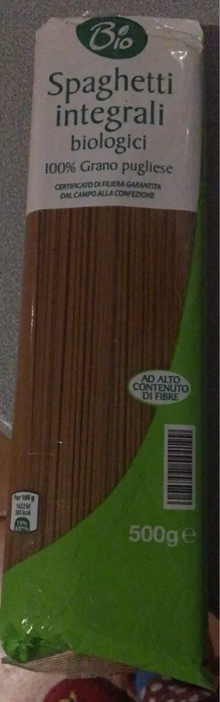 Spaghetti integrali biologici