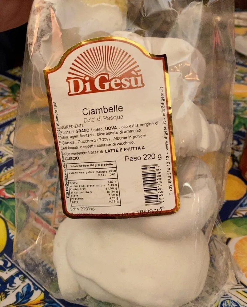 Ciambelle dolci di pasqua