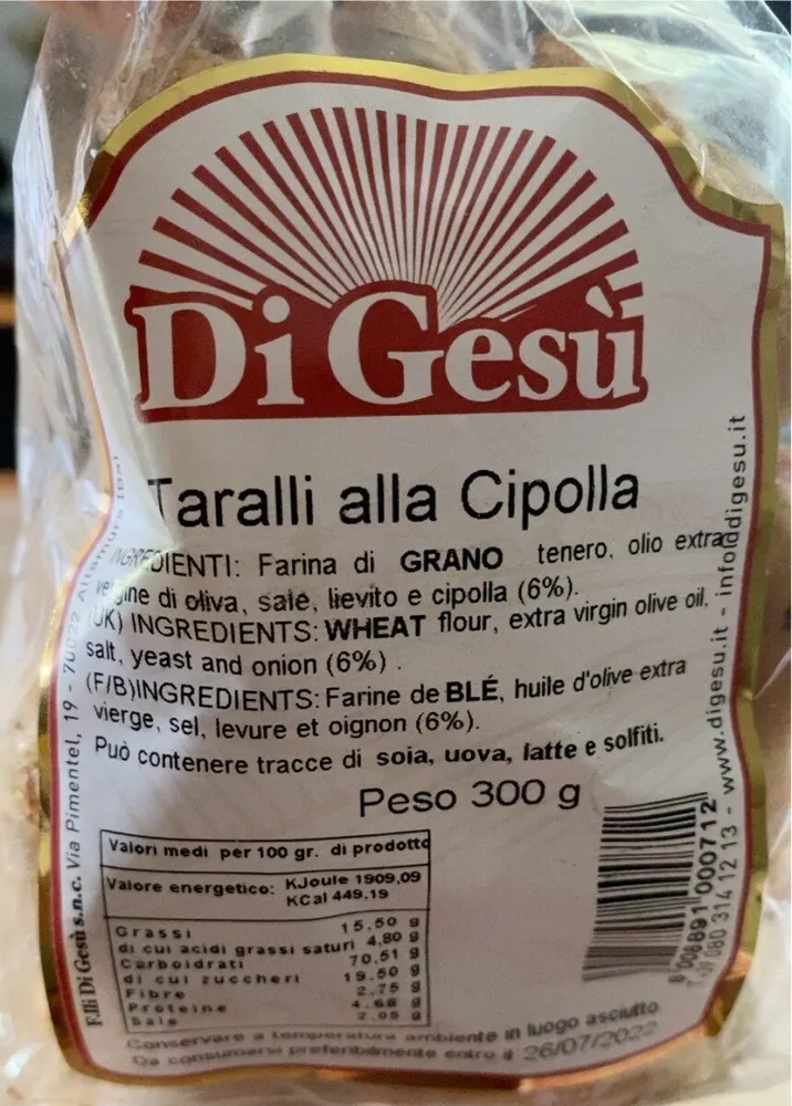 Taralli alla cipolla