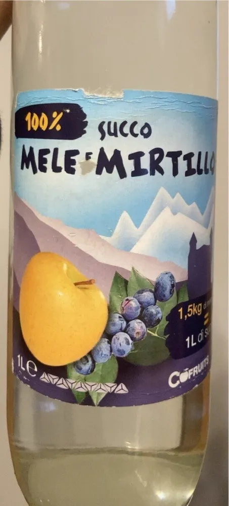 Succo mele e mirtillo