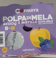 Polpa di mela e mirtillo