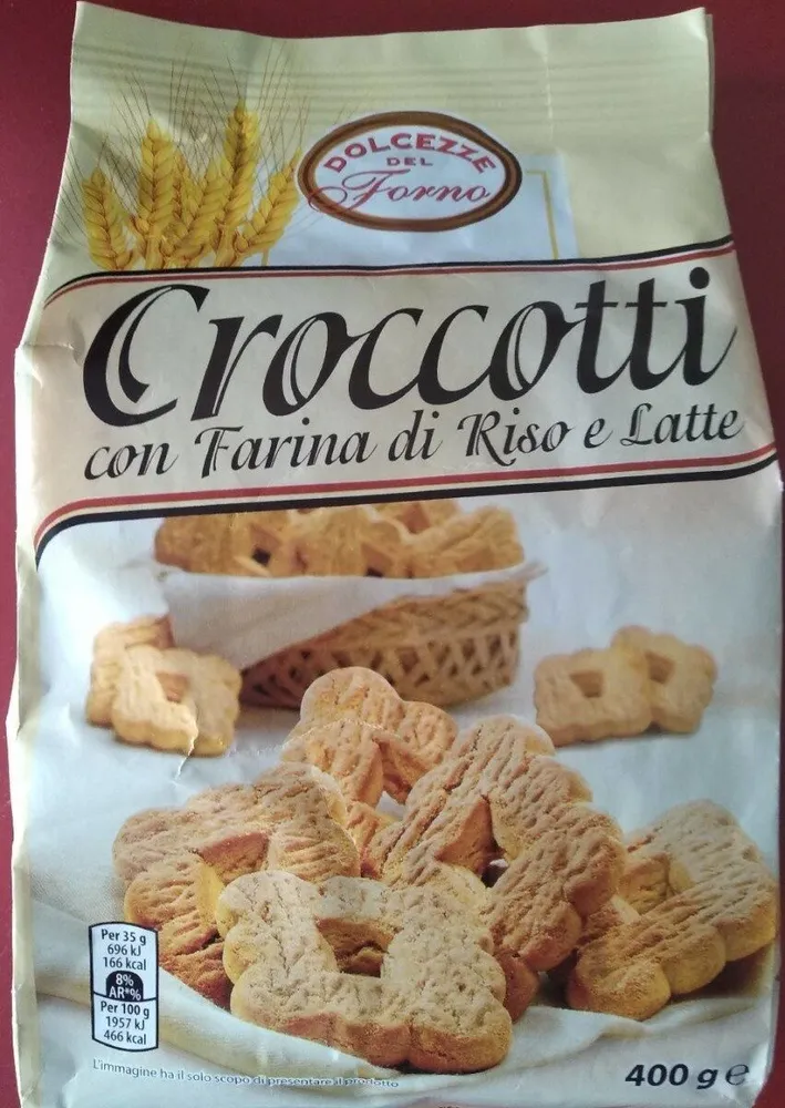 Croccotti con Farina di Riso e Latte