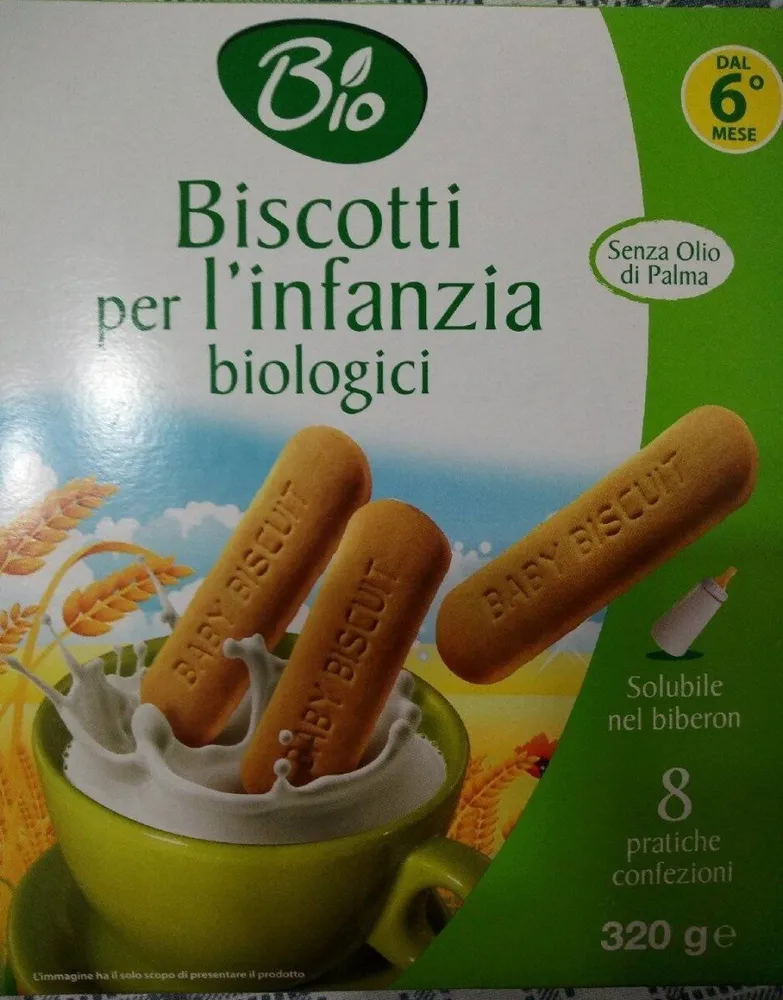 Biscotti per l'infanzia biologici