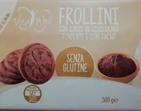 Frollini con Gocce di cioccolato fondente e con cacao