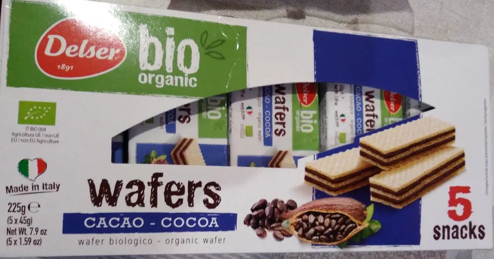 Wafers cacao-cocoa