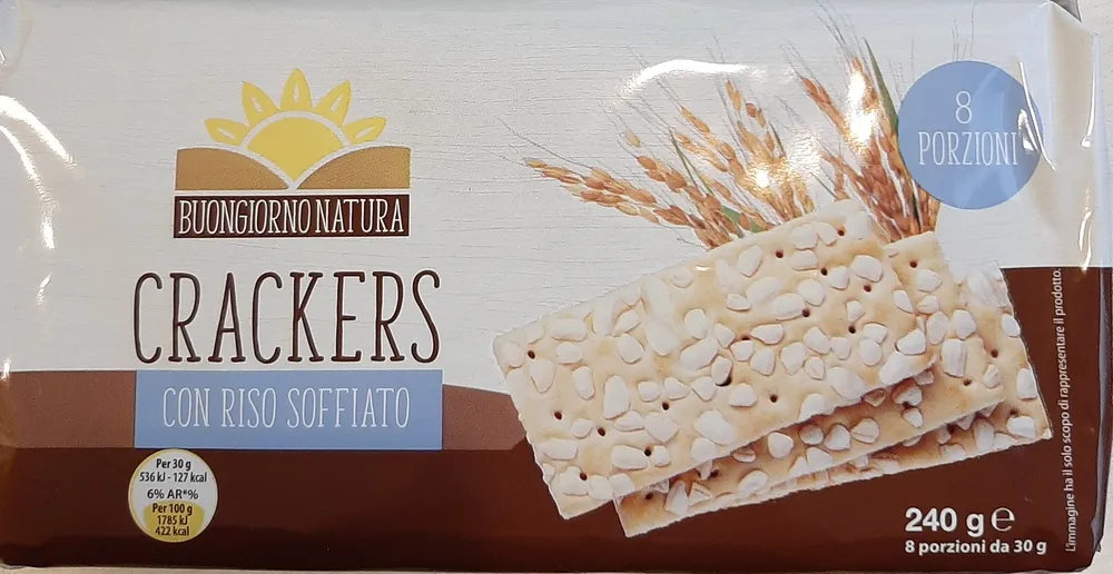 Crackers con riso soffiato