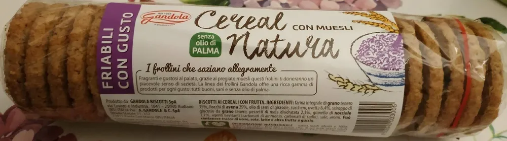 Cereal con muesli natura