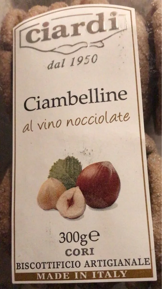 Ciambelline al vino nocciolate