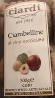 Ciambelline al vino nocciolate