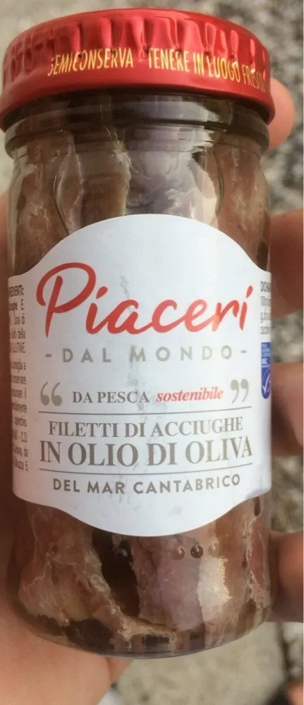 Filetti di acciughe in olio d'oliva